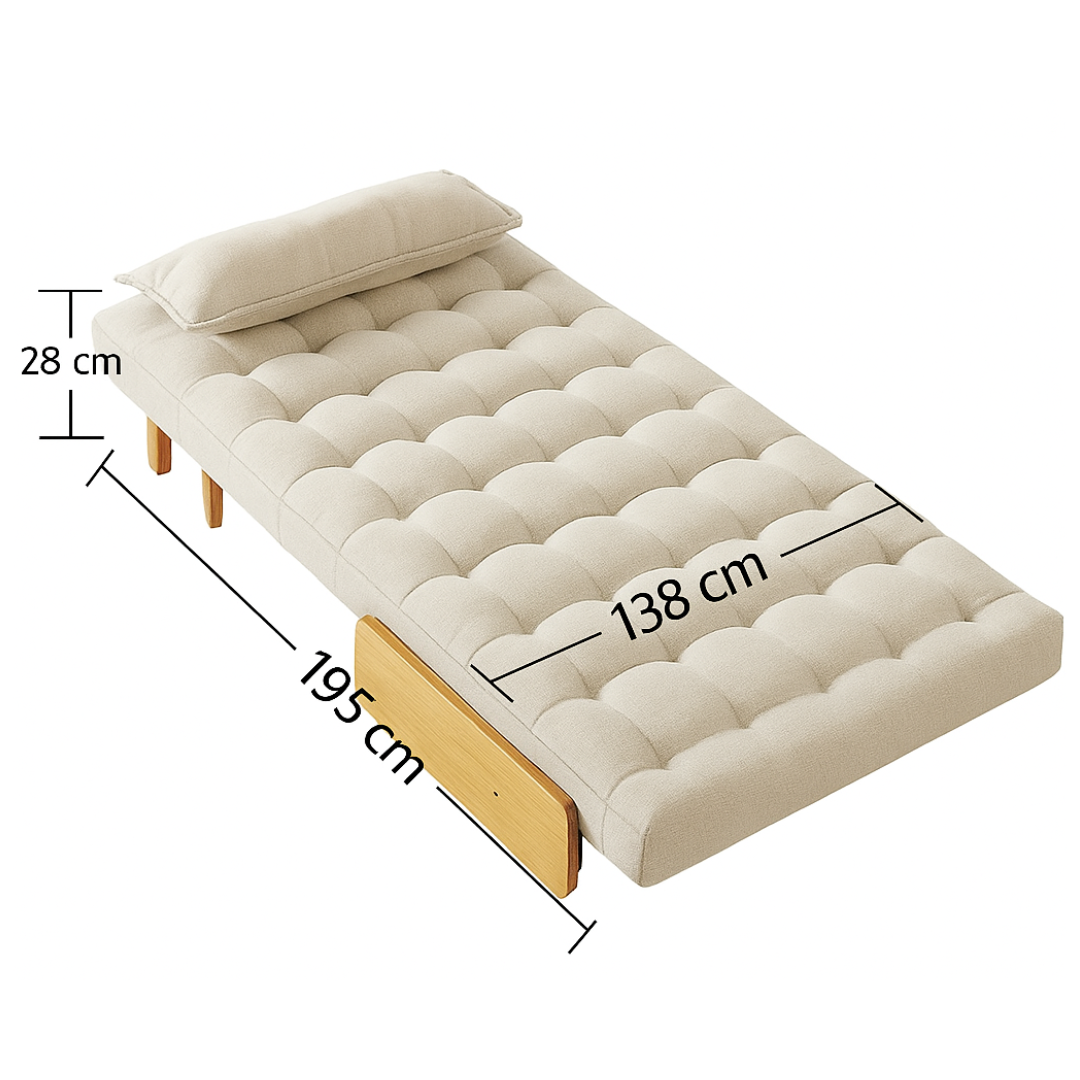 Sofá Cama Dobrável 3 em 1 - Estilo Cadeira Poltrona Reclinável e Cama