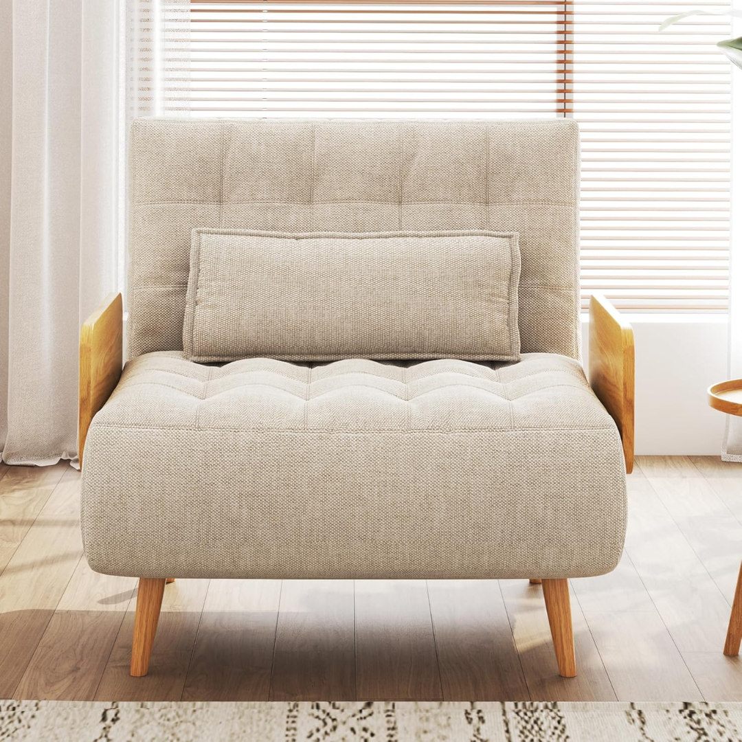 Sofá Cama Dobrável 3 em 1 - Estilo Cadeira Poltrona Reclinável e Cama