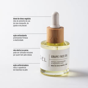 Óleo facial de uva 30ml